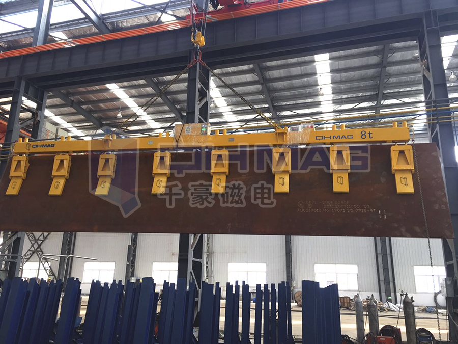 千豪磁電QLB系列鋼板起重電永磁鐵的應(yīng)用實例