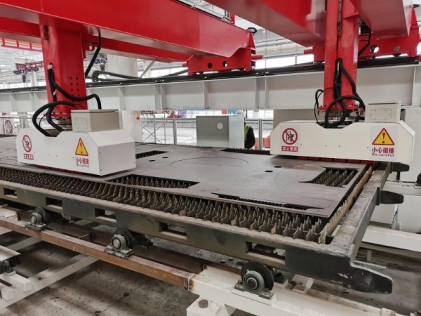 干豪電永磁鐵夾具攜手視比特AI+3D視覺，共筑重工智能下料分揀新高度